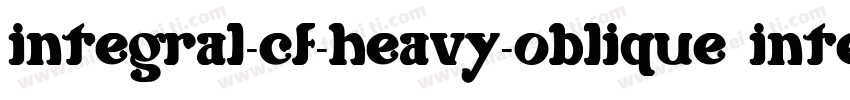 integral-cf-heavy-oblique integral-字体转换